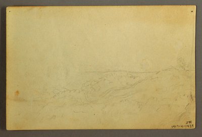 Piirros, Talo metsässä puron varrella, huhtikuu 1845. tekijältä Frederic Edwin Church