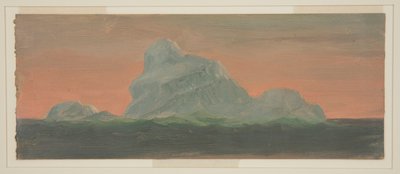 Piirros, jäävuori iltataivasta vasten, kesäkuu 1859 tekijältä Frederic Edwin Church