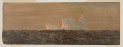 Piirros, Jäävuoria, kesä- tai heinäkuu 1859 tekijältä Frederic Edwin Church