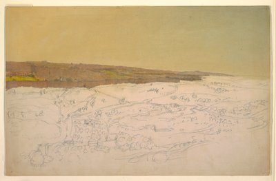 Piirros, Jerusalem, yleisnäkymä, huhtikuu (), 1868 tekijältä Frederic Edwin Church