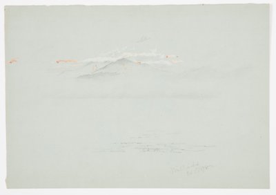 Piirros, Millinoket-järvi ja Katahdin-vuori, 1878. tekijältä Frederic Edwin Church