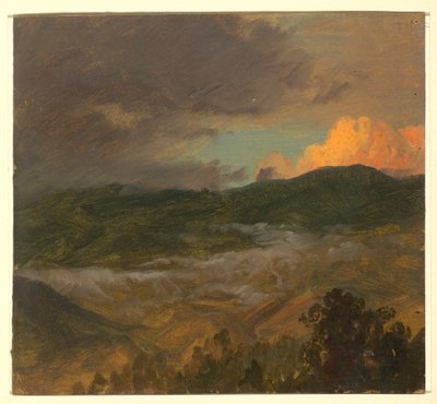 Piirustus, maisema, 1865 tekijältä Frederic Edwin Church