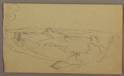 Piirustus, maisema, touko-elokuu 1865 tekijältä Frederic Edwin Church