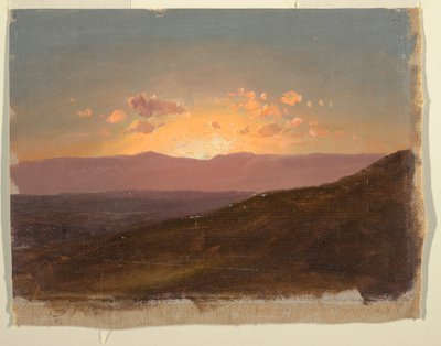 Piirros, Katse Hudsonin laakson poikki, 14. elokuuta 1867  tekijältä Frederic Edwin Church