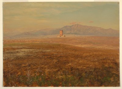 Piirros, meksikolainen maisema, huhtikuu 1869 tekijältä Frederic Edwin Church