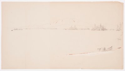 Piirros, Millinocket Lake, Maine, syyskuu 1878. tekijältä Frederic Edwin Church
