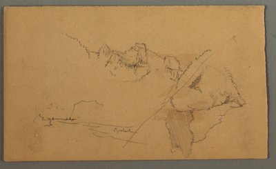 Piirros, Vuorenhuiput, 1868 tekijältä Frederic Edwin Church