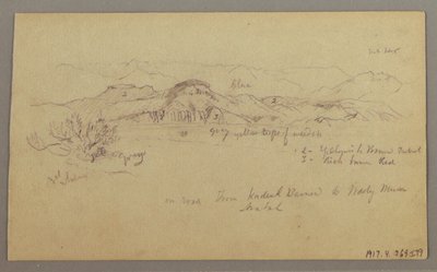 Piirros, Mountain Peaks, 22. helmikuuta 1868. tekijältä Frederic Edwin Church