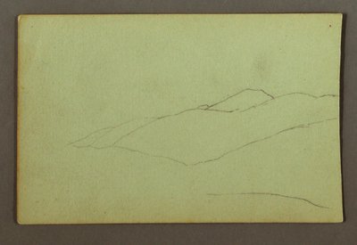 Piirros, Vuorenharju, mahdollisesti 1856 tekijältä Frederic Edwin Church