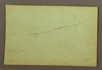 Piirros, Vuorenhuiput, mahdollisesti 1856 tekijältä Frederic Edwin Church