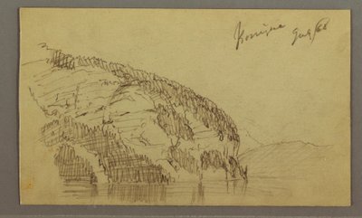 Piirros, Mountainside, heinäkuu 1868 tekijältä Frederic Edwin Church