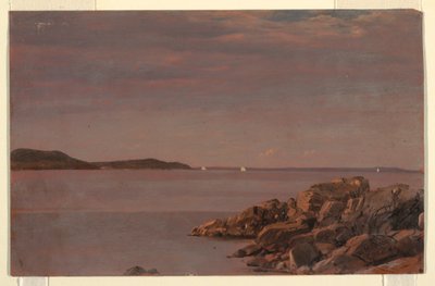 Piirros, Mt. Desert Island, Mainen rannikko, 1850 tekijältä Frederic Edwin Church