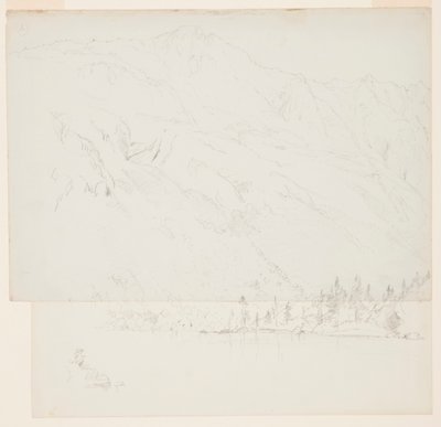 Piirros, Mt. Katadhin, Maine, 1870-78. tekijältä Frederic Edwin Church