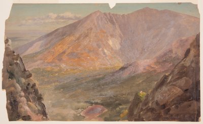 Piirros, Katahdin-vuori, Great Basin Etelä-Turner-vuorelta, 1877. tekijältä Frederic Edwin Church
