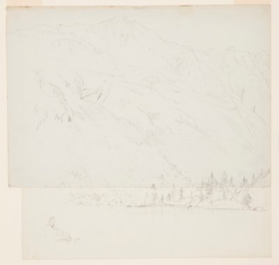 Drawing, Mt. Katahdin, Maine, 1870–78 tekijältä Frederic Edwin Church