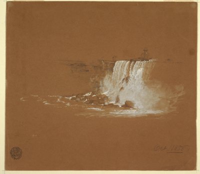 Piirros, Niagaran putoukset, lokakuu 1856 tekijältä Frederic Edwin Church