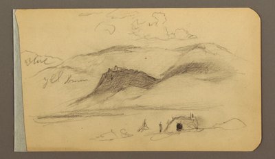 Piirros, tasanko, kukkula, kaupunki; Kääntöpuoli: Vuoristo, 1889 tekijältä Frederic Edwin Church