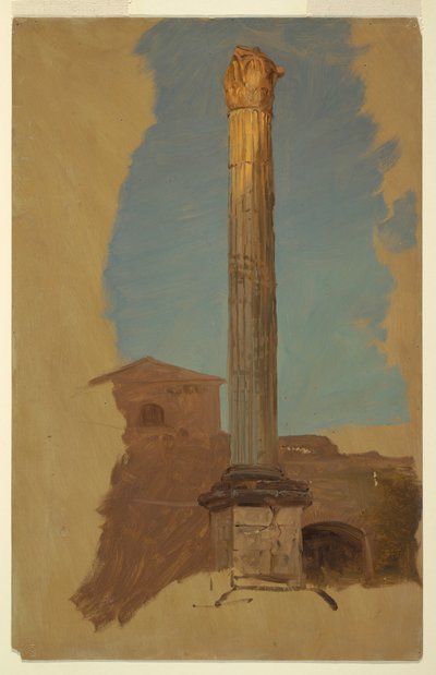 Piirros, Rooma, klassinen pylväs, 1868-69 tekijältä Frederic Edwin Church