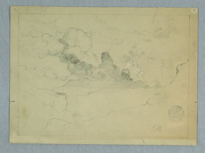 Piirros, Sangay-tulivuori purkautuu, Ecuador, 1857-62. tekijältä Frederic Edwin Church