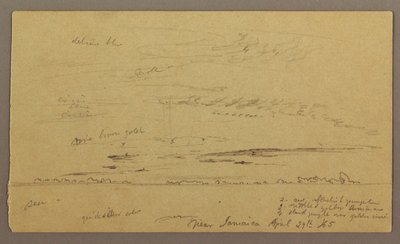 Piirros, merimaisema, 29. huhtikuuta 1865 tekijältä Frederic Edwin Church