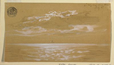 Piirros, merimaisema, Newfoundland, 6. heinäkuuta 1859. tekijältä Frederic Edwin Church