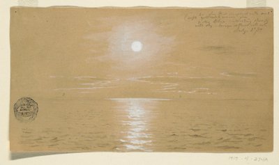 Piirustus, Merimaisemat, Newfoundland, 6. heinäkuuta 1859, 1859, 1859 tekijältä Frederic Edwin Church