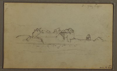 Piirros, Luonnoksia, Ecuador tai Kolumbia; Kääntöpuoli: Luonnoksia, Ecuador tai Kolumbia, 1857. tekijältä Frederic Edwin Church