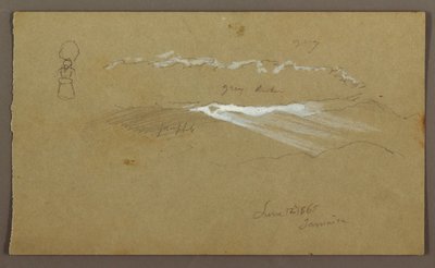 Piirros, taivas, hahmo, 12. kesäkuuta 1865. tekijältä Frederic Edwin Church