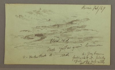 Piirros, Taivaan tutkimus, 1. helmikuuta 1869 tekijältä Frederic Edwin Church