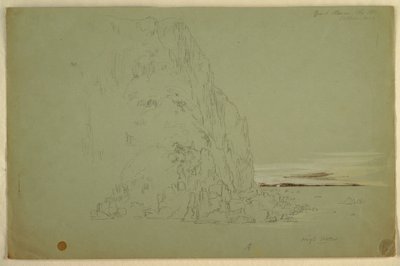 Piirustus, "Eteläinen pää", 1851 tekijältä Frederic Edwin Church