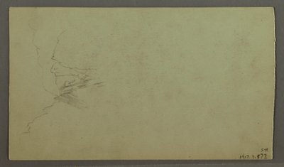 Piirros, Pilvien yläpuolelle kohoava huippu, kapea laakso, mahdollisesti 1868. tekijältä Frederic Edwin Church