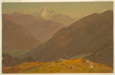 Piirros, Goell, lähellä Berchtesgedeniä, 1868. tekijältä Frederic Edwin Church