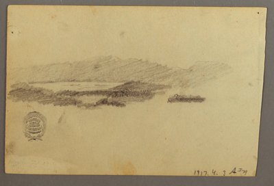 Piirros, Puut, heinäkuu 1844 tekijältä Frederic Edwin Church