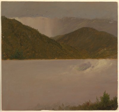 Piirros, Kaksi pilvi- ja vuorenhuippututkimusta, elokuu 1865 tekijältä Frederic Edwin Church
