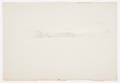 Piirros, Ylä-Kielijärvi, 1. lokakuuta 1879. tekijältä Frederic Edwin Church