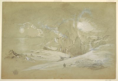 Piirros, Ristin näky, maisema ja ilmiö, syyskuu 1868. tekijältä Frederic Edwin Church