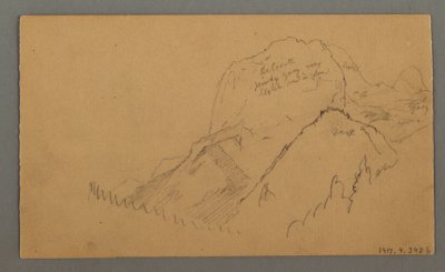 Piirros, Metsäiset huiput, 27. heinäkuuta 1868. tekijältä Frederic Edwin Church