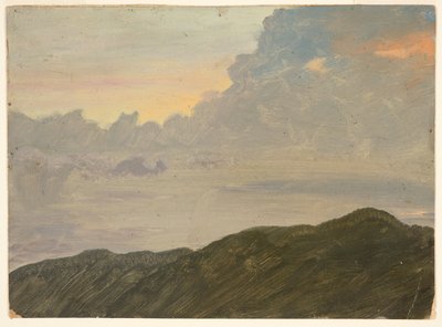 Kukkulan laella ja pilviä tekijältä Frederic Edwin Church
