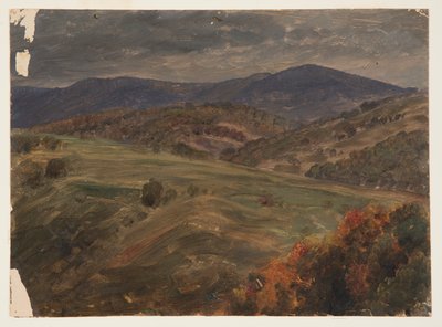 Mäkinen maisema, alkusyksy tekijältä Frederic Edwin Church