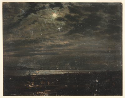Kuutamoinen rannikko (mahdollisesti Maine) tekijältä Frederic Edwin Church