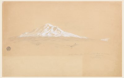 Chimborazo-vuori Senior Pablo Bustamanten talosta, Riobamba, Ecuador tekijältä Frederic Edwin Church