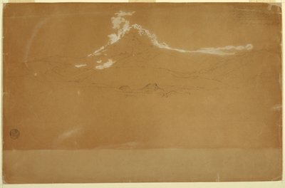Chimborazo-vuori lähellä Guanojoa ja Guarandaa, Ecuador tekijältä Frederic Edwin Church