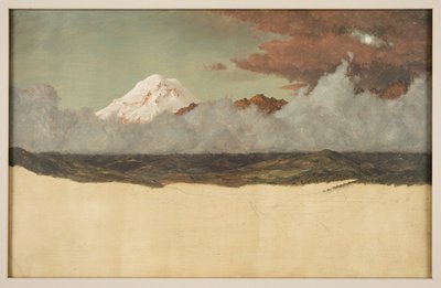 Chimborazo-vuori nousevan sumun ja pilvien läpi tekijältä Frederic Edwin Church