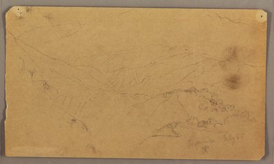 Vuoristomaisema, Jamaika tekijältä Frederic Edwin Church