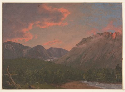Paisatge de muntanya a Sunsetfinnish tekijältä Frederic Edwin Church