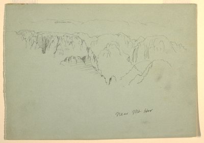 Vuori, Wady el-Arabah, 23. helmikuuta 1868. tekijältä Frederic Edwin Church