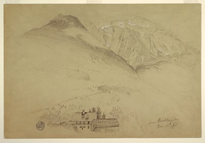 Monts Goell i Brett prop de Berchtesgarden, Bavariafinnish tekijältä Frederic Edwin Church