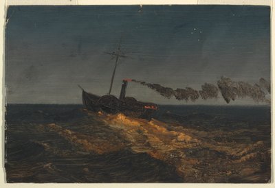 Mela höyrylaiva hämärässä tekijältä Frederic Edwin Church