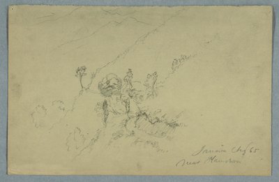 Tie Blue Mountainsin läpi, lähellä Homesteadia, Jamaika tekijältä Frederic Edwin Church