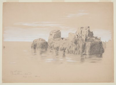 Rocks at the Coast, Grand Manan Island, Kanada tekijältä Frederic Edwin Church